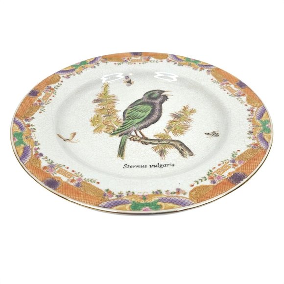 Wong Lee Decorative Bird Plate Sternus Vulgaris Starling Collectible Wall Table - Picture 7 of 7